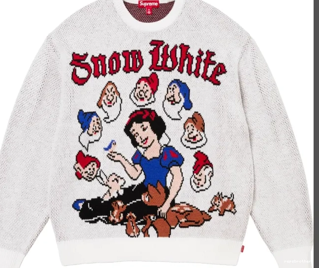 24FW SNOW Sweater Snow WHITE SWEATER White 0828
